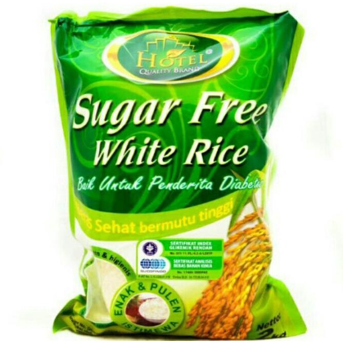

Beras Sugar free HOTEL 2kg (sugar free white rice)