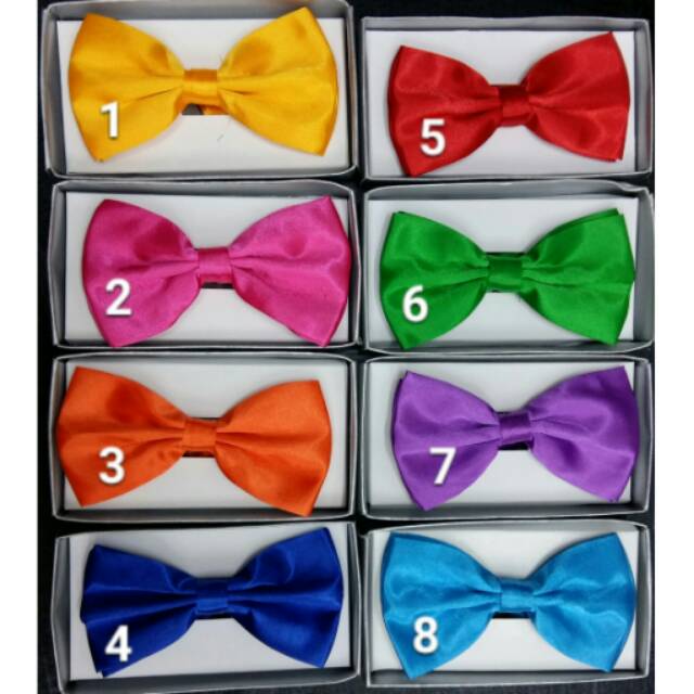 Dasi kupu-kupu IMPORT - Bowtie Import Warna Merah Hijau Biru Elektrik Orange Biru Pink Fanta Navy kupu2 kupu