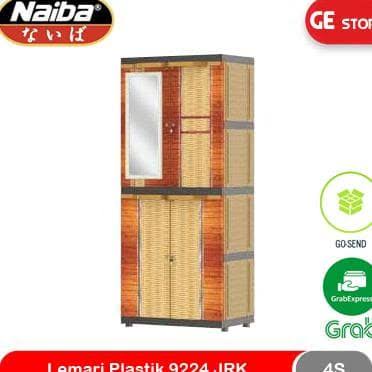 Naiba 9224 JRK Lemari Pakaian Plastik 4 Susun Jumbo Kunci