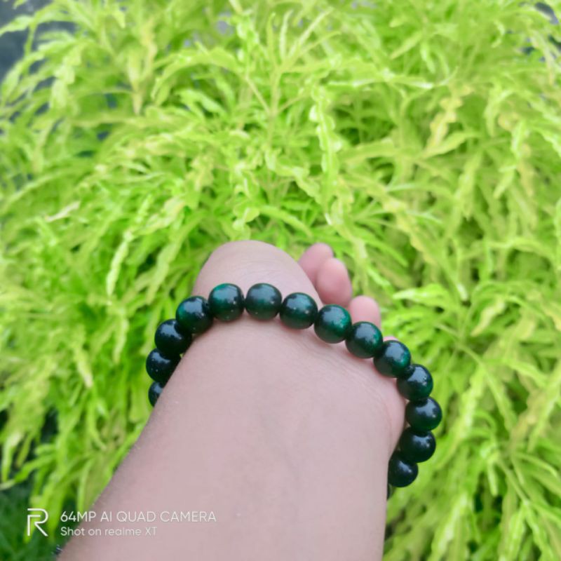 GELANG TASBIH AKAR BAHAR  HIJAU SIZE /GELANG AKAR BAHAR BUTIR/GELANG