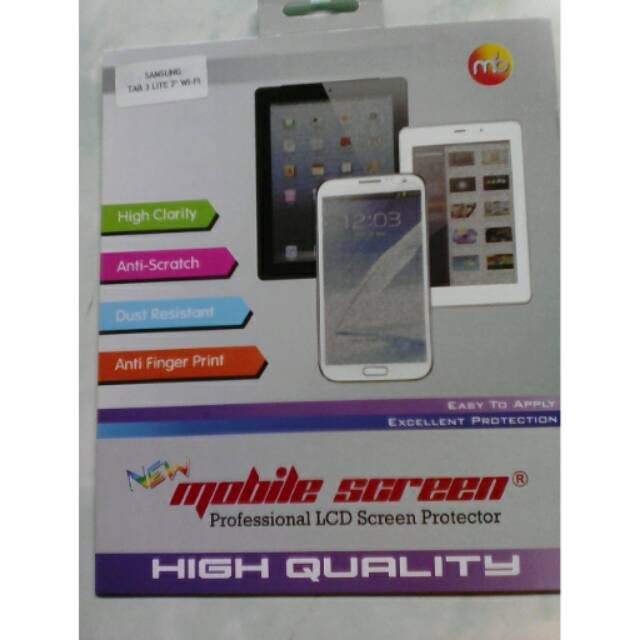 Anti gores bening glare tablet samsung tab 3 lite 7 inc wifi