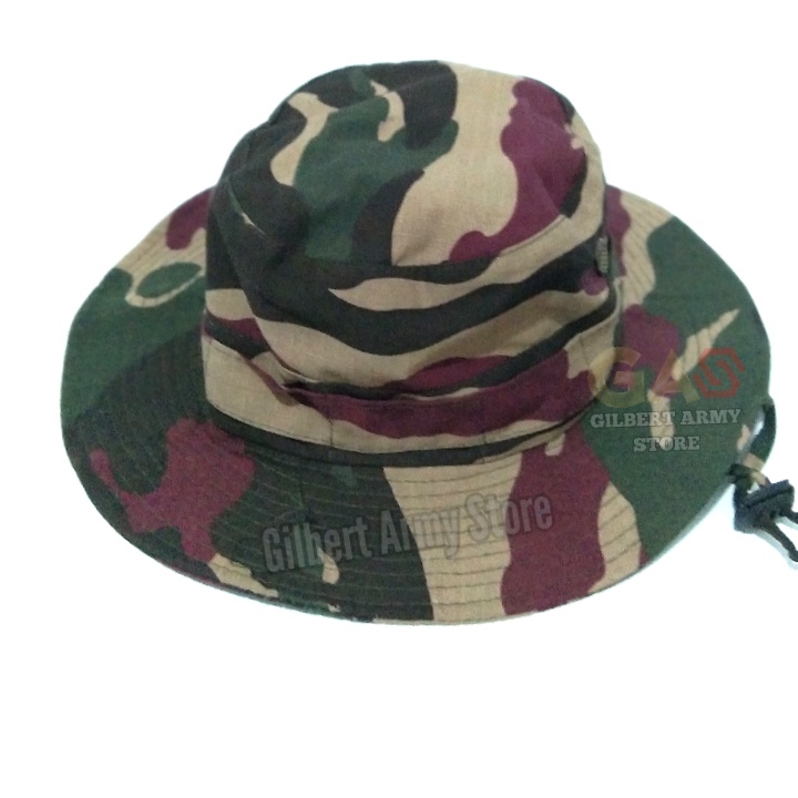 GILBERT ARMY STORE Topi Loreng Kopasus Bucket Terbaru Rimba Lapangan Tni