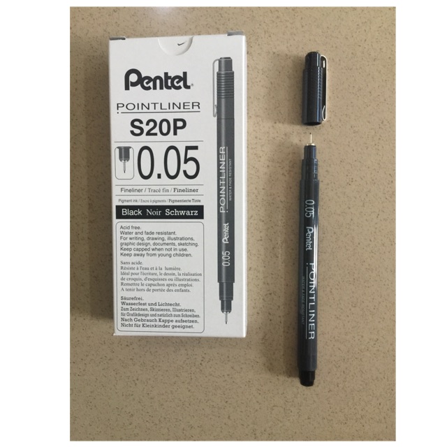 

Pointliner water & fade resistance Pen S20P 0,05mm
