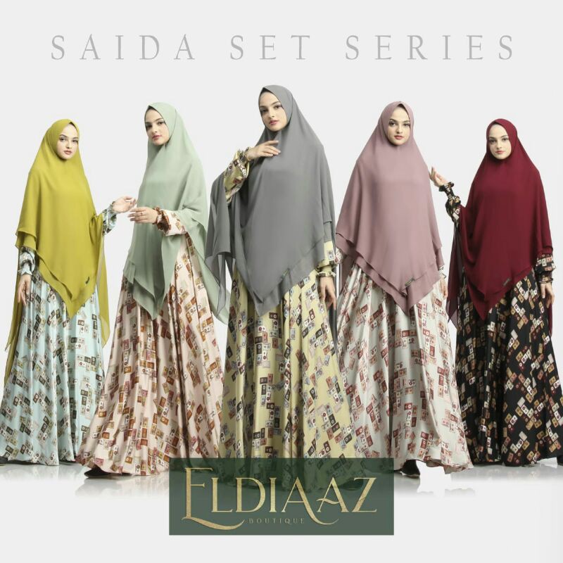 Gamis Syari Saida set by Eldiaaz