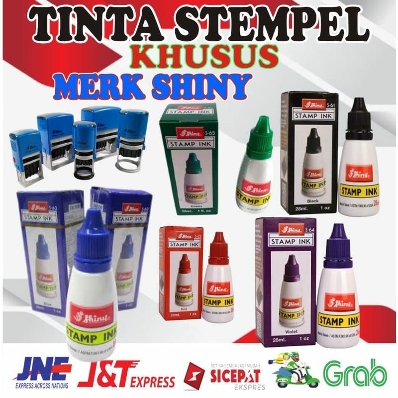 

TINTA SHINY Tinta isi ulang/Refill Khusus segala macam Stempel Shiny Self-Inked
