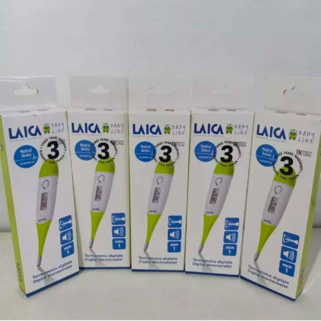 Thermometer Digital Original Flexible Laica TH3302 / Alat Ukur Suhu Badan Laica TH-3302