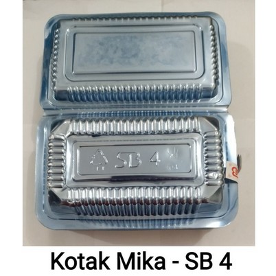 Kotak Plastik SB4 Mika Makanan Kue, Pulut, Sushi (Tebal)