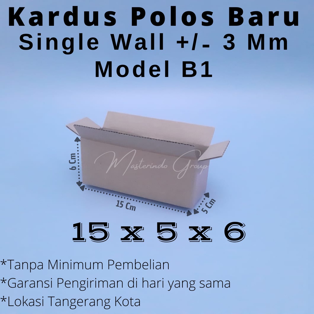 

Kardus Polos 15x5x6 Cm