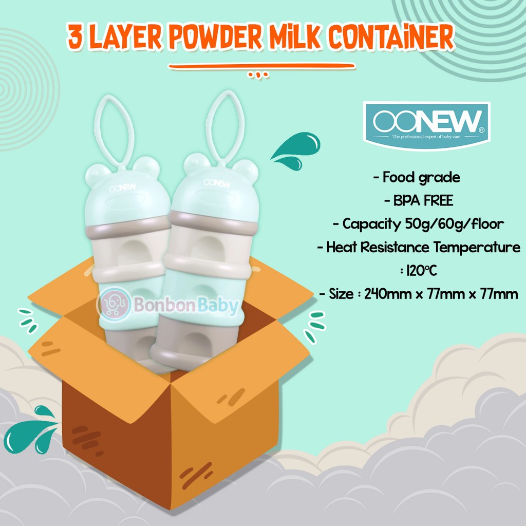 Oonew 3 layer Milk Container TB-1598