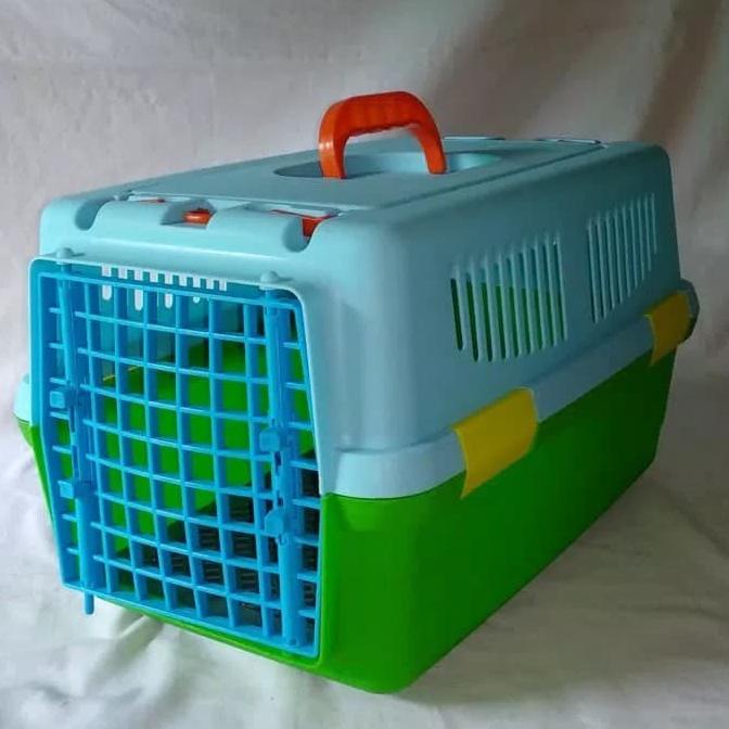 

(BISA COD) Kandang Kucing Box Cargo-Travel 2pintu Pink+Coffe SALE Kode 186