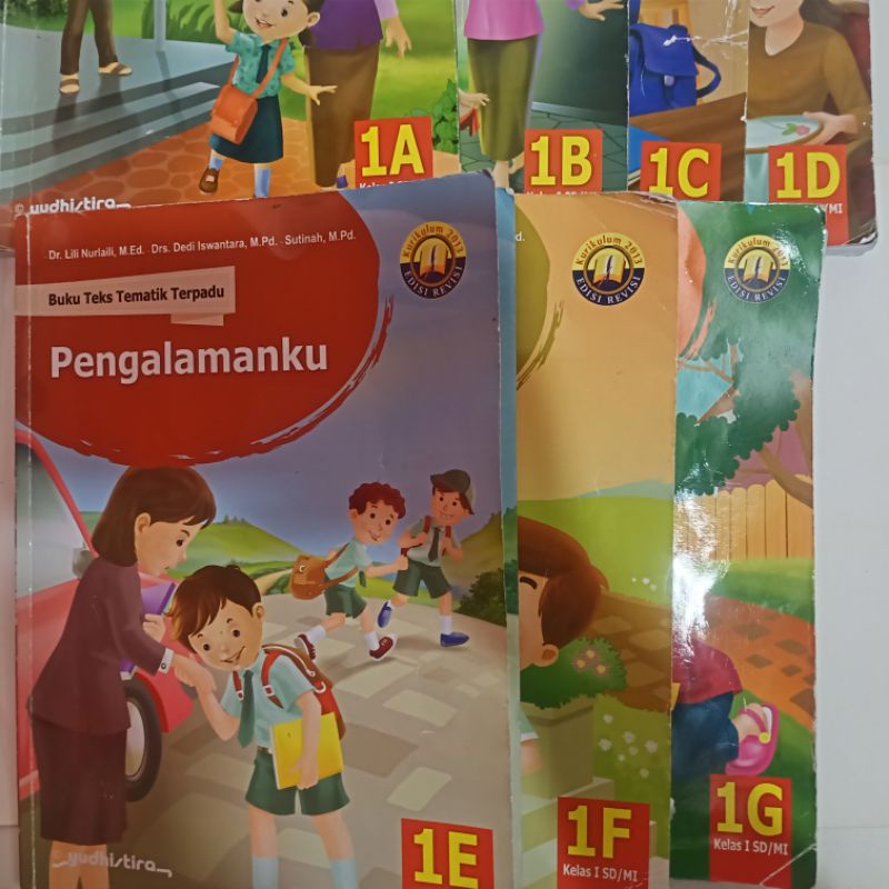 Buku Tematik SD Kelas 1 ABCDEFG Penerbit Yudhistira BEKAS