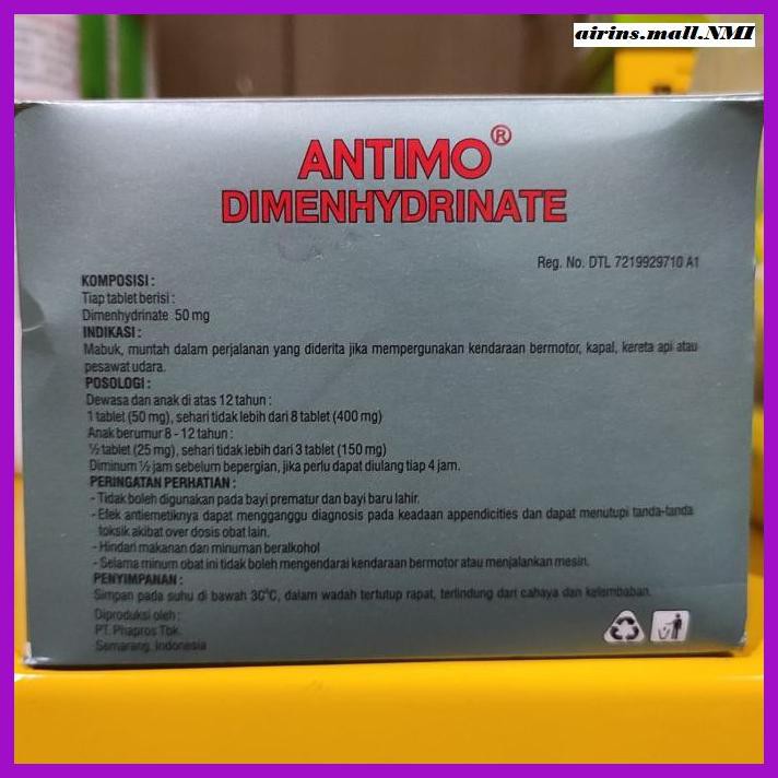 Jual OBAT-APOTIK77- ANTIMO TABLET DEWASA 1 BOX -ETC. | Shopee Indonesia