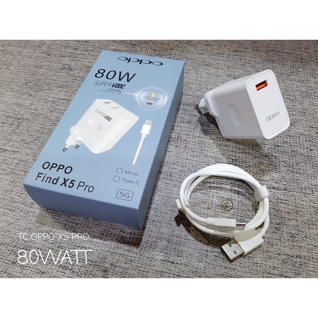 CASAN TC HP OPPO FIND X5 80 WATT PRO TRAVEL CHARGER 80W MICRO TYPE C