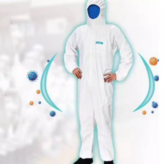 Cuci Gudang Baju APD( Alat Pelindung Diri)Hazmat Suite Bahan Spundbond 75 - 100 gsm