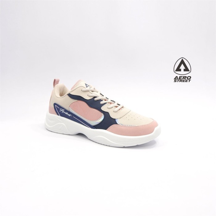 Hot sale Aerostreet 37-40 Ivy Pink Navy - Sepatu Sneakers Casual Sport 21CC02 Hanya di mutiara shop