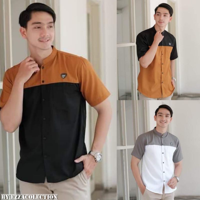 Baju Koko Muslim Terbaru 2022-Baju Koko Pria-Baju Koko Lengan Pendek-Koko