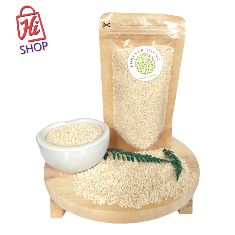

Superfood - Natural White Sesame Wijen Putih Premium Quality / Wijen Putih Organik