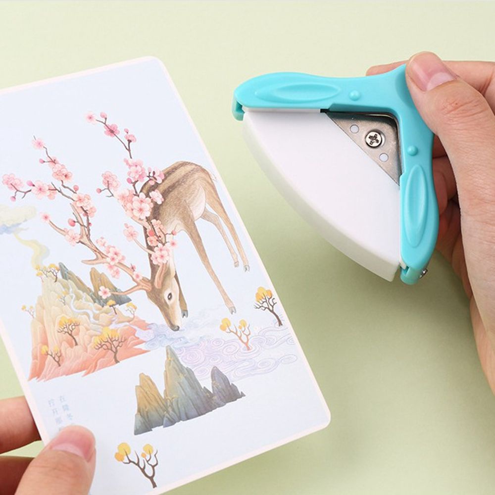 ELEGANT 1 pcs Round Paper Punch 5mm Border R5 Border Punch Corner Cutter Cute Paper Crafts for Home, School, Office Useful DIY Photo, Card Handmade Scrapbook tools/Multicolor