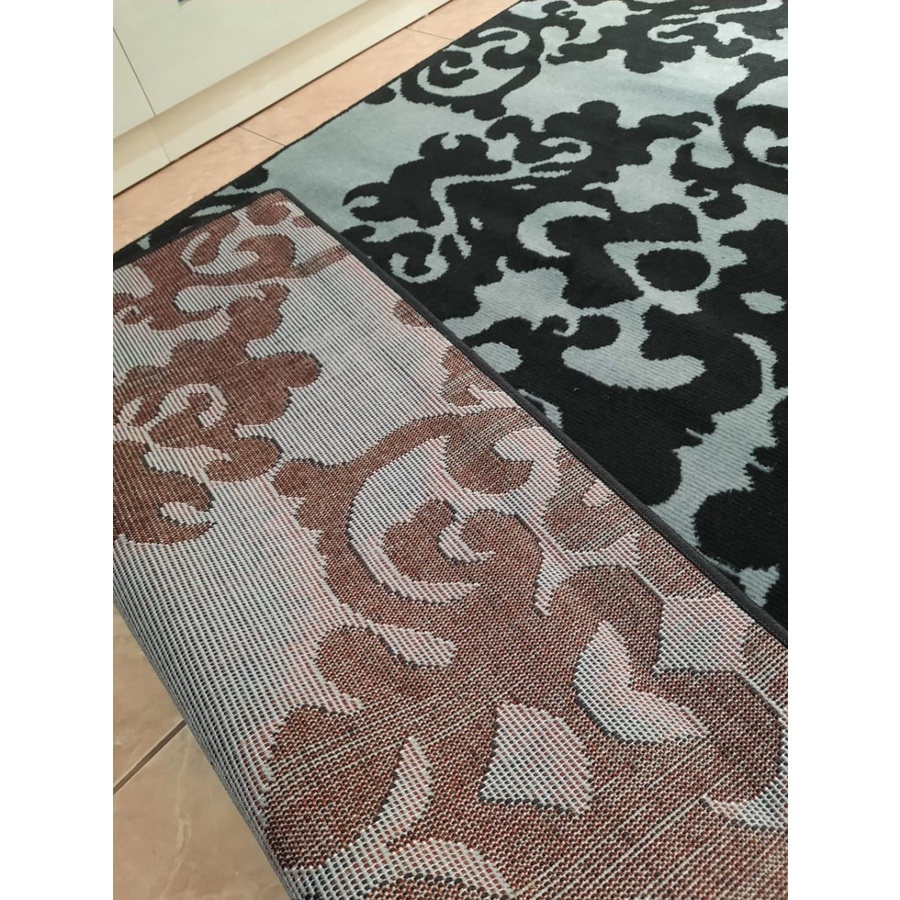 MAROC Karpet Lantai 160x210 Midnight Monokrom - Midnight 01-4