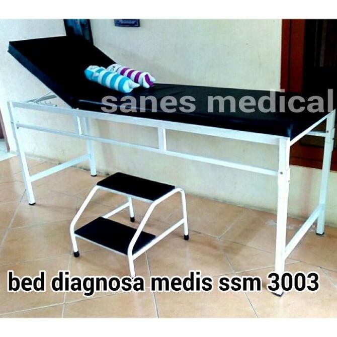 Bed Ranjang Diagnostic Pasien Besi UKS Sekolah Klinik Posyandu K3 HSE