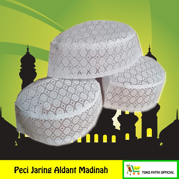 Peci Kopiah Jaring Madinah Aldant motif Bulat