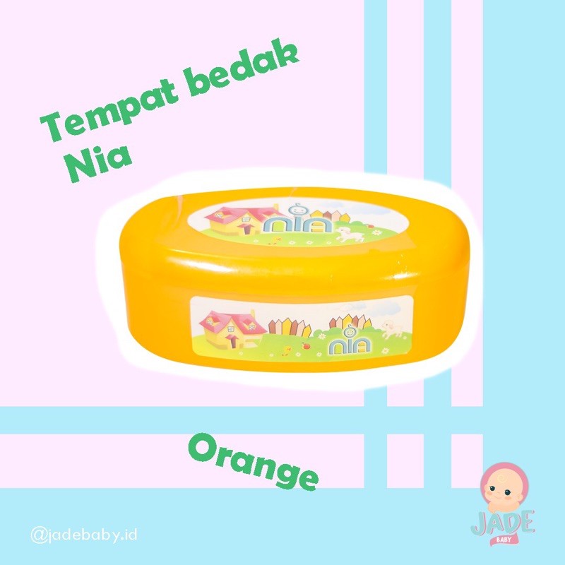 TEMPAT BEDAK NIA + TEPUKAN BEDAK ISI 2 - TEMPAT BEDAK BAYI NIA MURAH