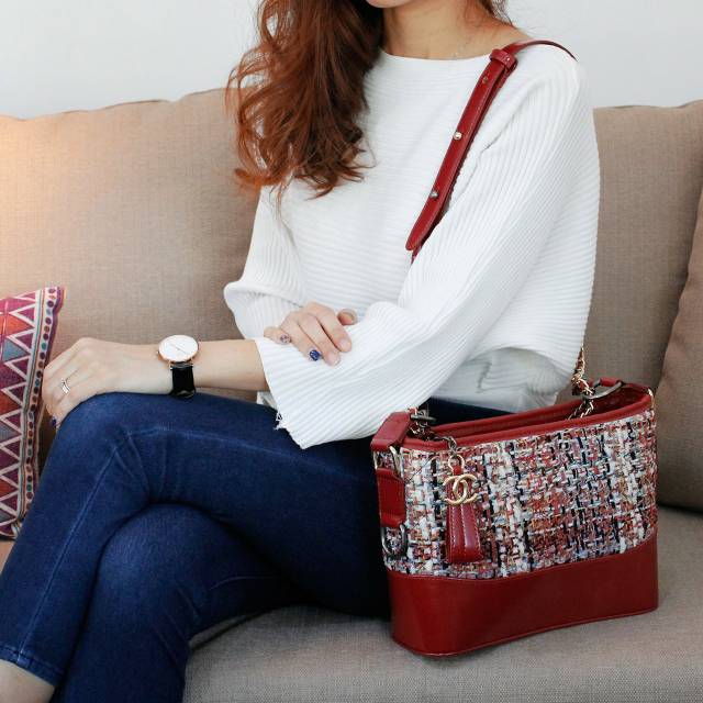 Chanel Gabrielle Tweed Bag #8871