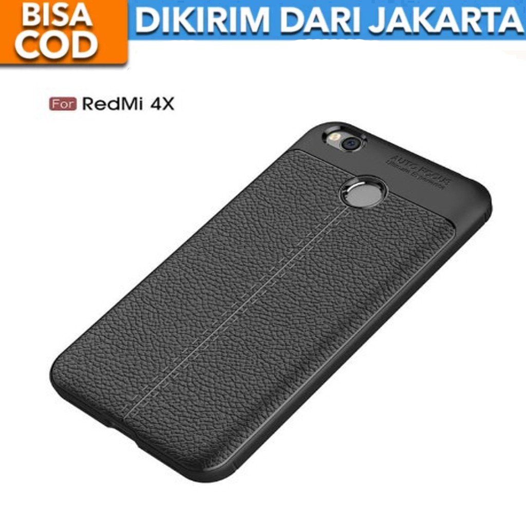 Case Auto Focus Xiaomi Redmi 4X Leather Experience SoftCase Slim Ultimate / Casing Kulit