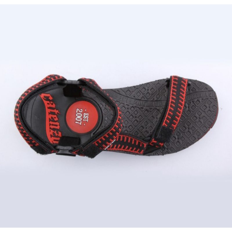 Sandal Gunung CZ-7 Hikking Kasual Traveling Kuat Empuk Kualitas Distro Hitam Merah 38-43 Murah