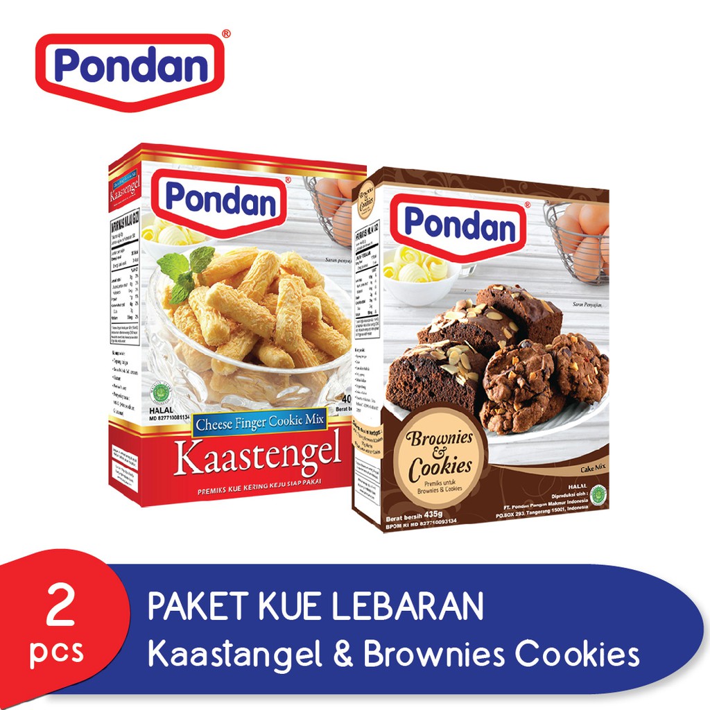 

Pondan paket Kaastangel & Brownies Cookies