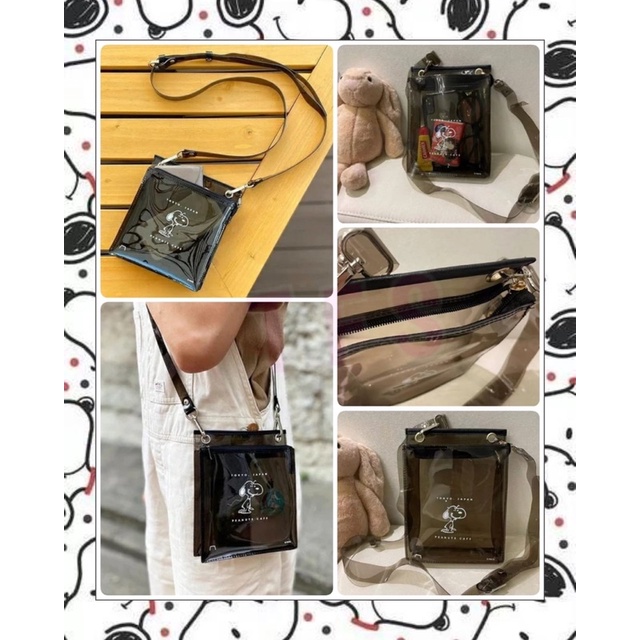 Sling Bag Transparan Snoopy