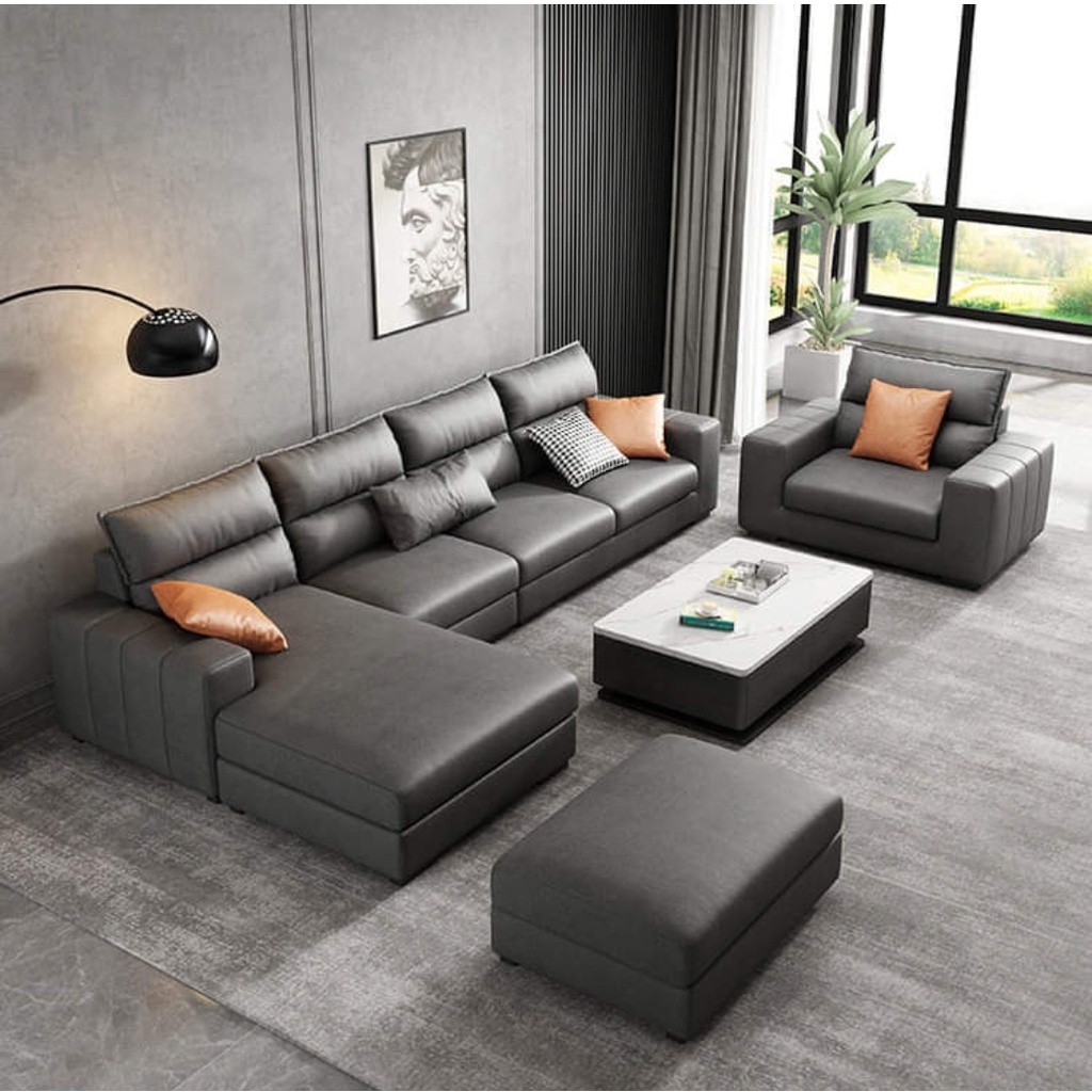 sofa minimalis selonjor modern
