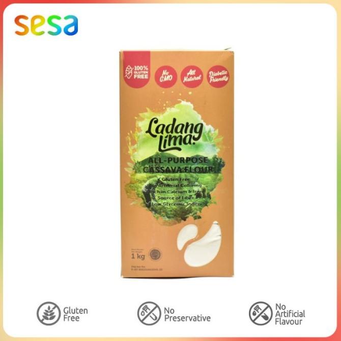 

[[COD]] Cassava Flour All Purpose Ladang Lima 1kg CUCI GUDANG Kode 23