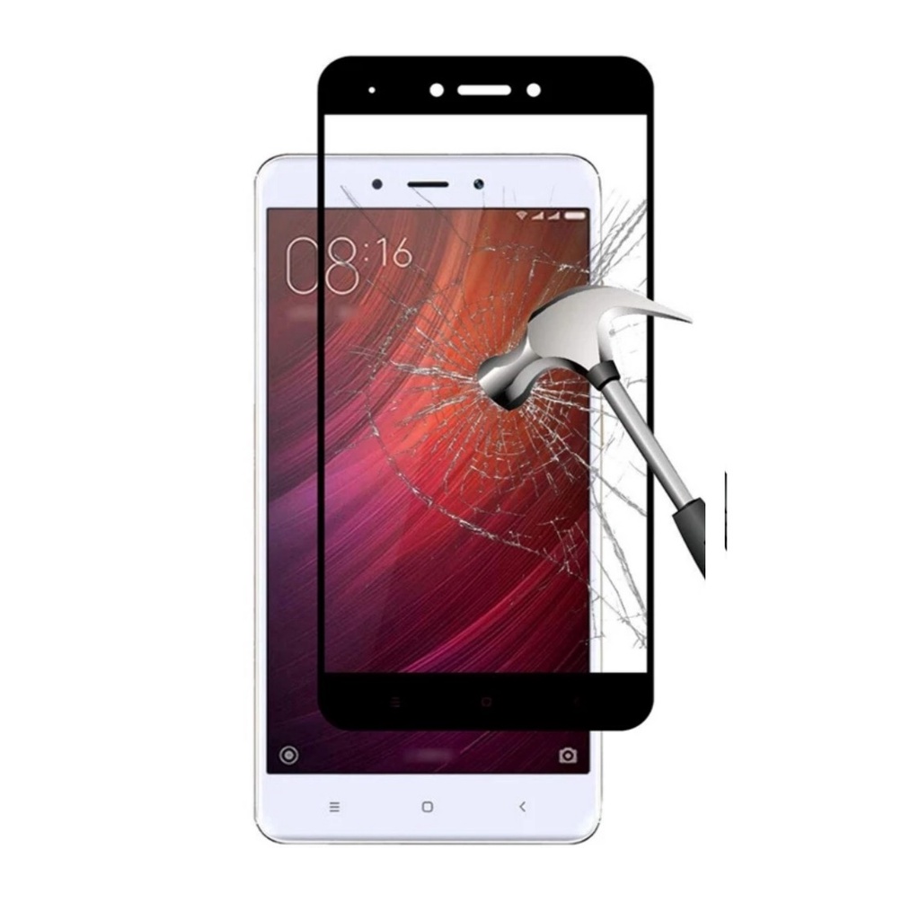 Tempered Glass Xiaomi Redmi Note 4 / Note 4X Full Lem Anti Gores / AntiGores Kaca Pelindung Layar HP