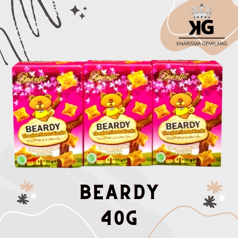 

BISKITOP - BISKOTO BEARDY 40gr Biskuit Anak Dewasa Enak Renyah Biscuit Rasa coklat cokelat Terbaru