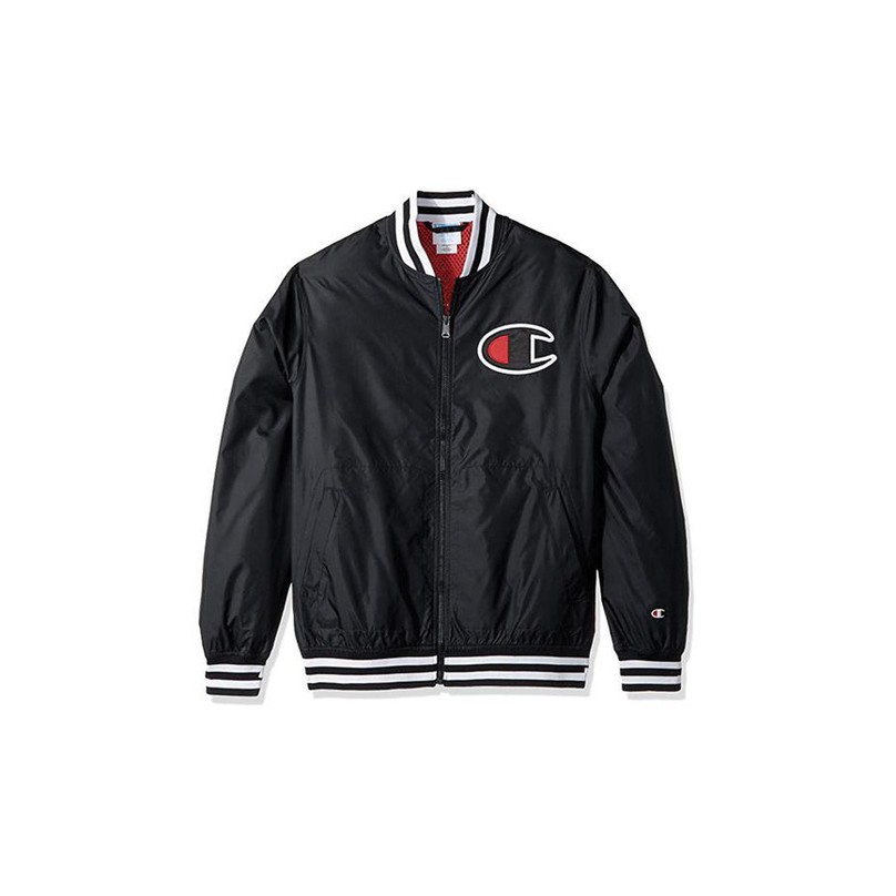 champion fleece baseball jacket