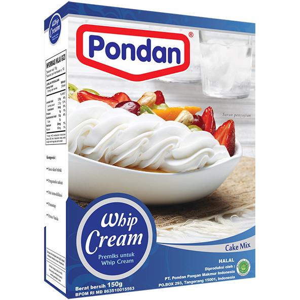 

Pondan Whip Cream @150g (2 Box)