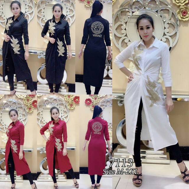 KEMEJA VERSACE BRUKAT GOOD QUALITY PREMIUM IMPORT