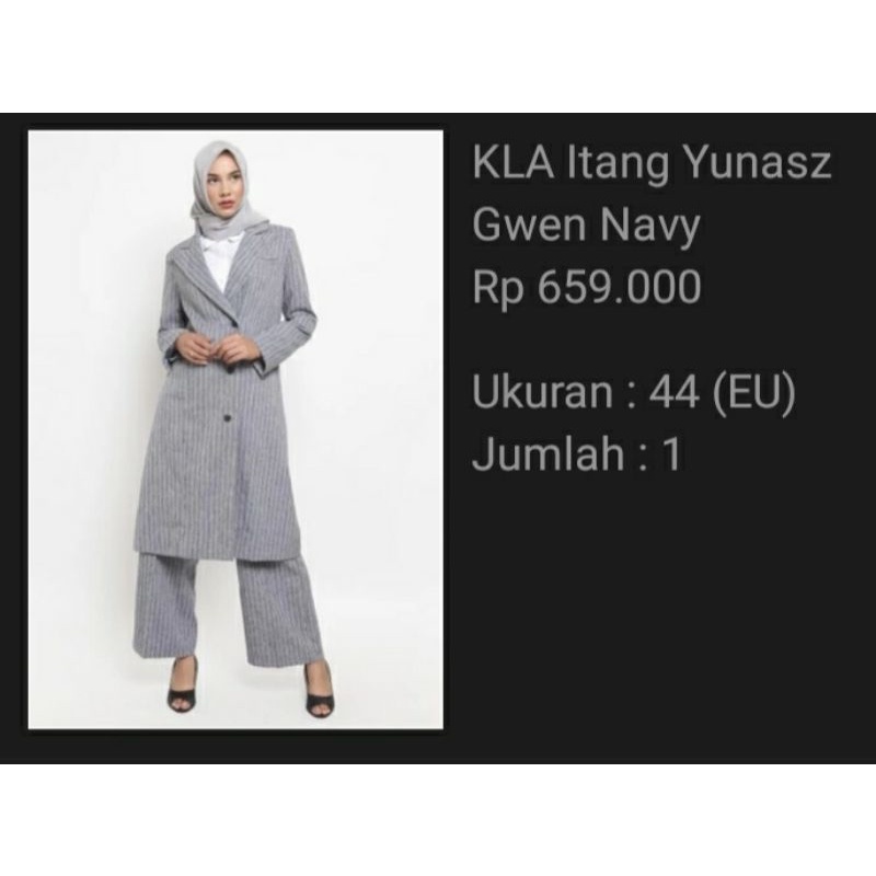 Blazer Set by Itang Yunasz