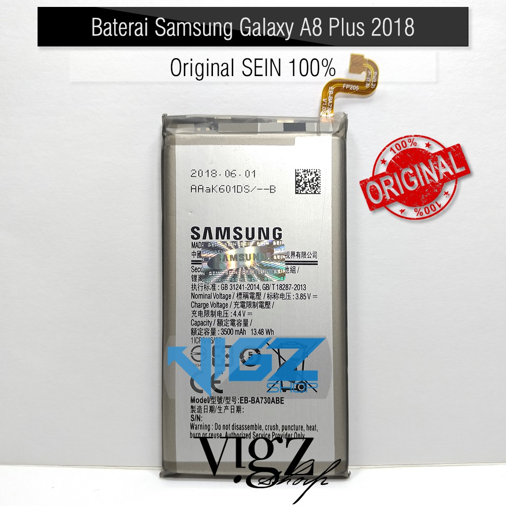 Baterai Samsung Galaxy A8+ A8 Plus A730f 2018 Original SEIN 100%