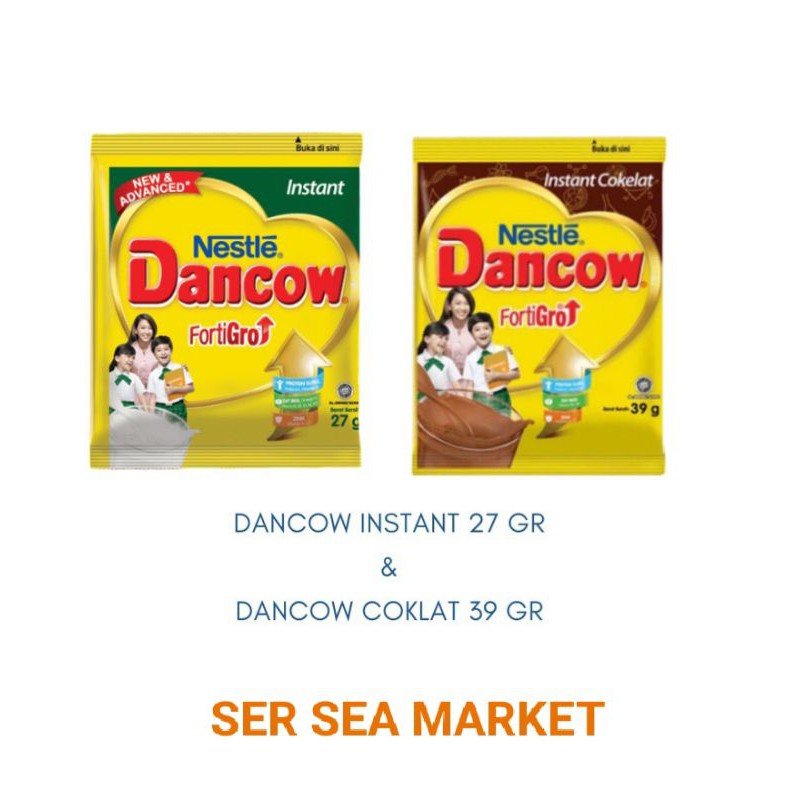 

DANCOW INSTANT FORTIGROW SACHET / PUTIH 27 Gr DAN COKLAT 39 Gr