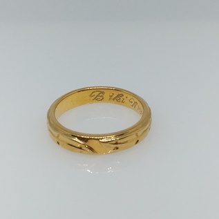 Cincin Kawin Pelalawan Emas 9K Gold - Bebas Request Model Cincin Custom By Mataram Jewellery - Free 