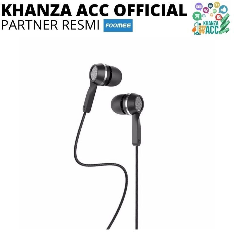 KHANZAACC Headset Foomee QA41 Wired earphone in-ear electroplating piece