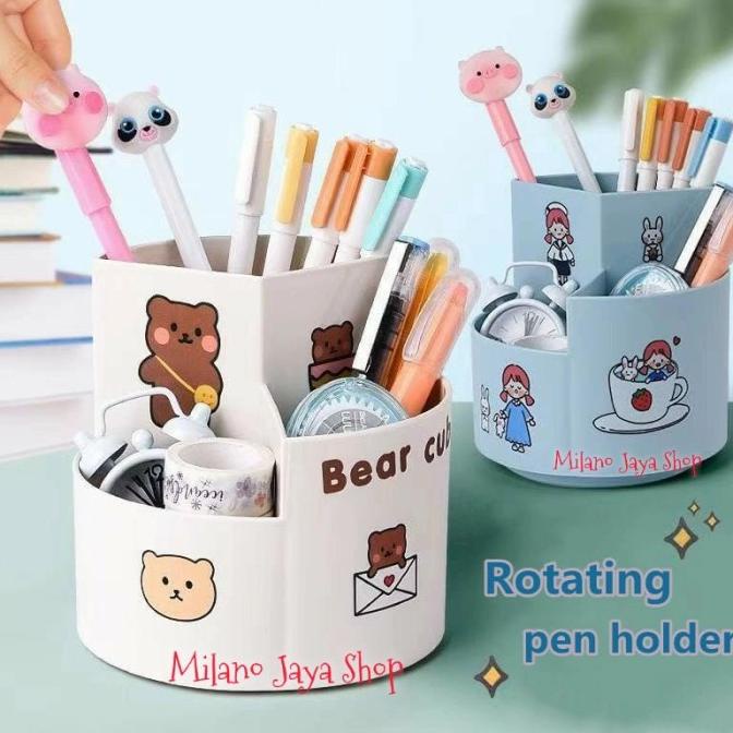 

BISA COD Tempat Pensil Putar Pen Holder FREE STIKER Organizer Kosmetik Rotate/TEMPAT PENSIL AESTHETIC/TEMPAT PENSIL ANAK PEREMPUAN/TEMPAT PENSIL LUCU/TEMPAT PENSIL 3D/TEMPAT PENSIL TRANSPARAN/TEMPAT PENSIL LUCU/TEMPAT PENSIL KOREA/TEMPAT PENSIL