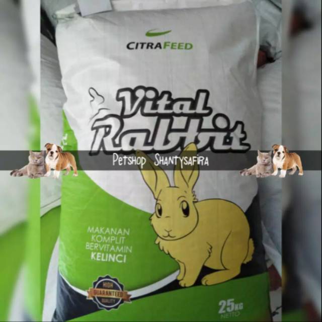 MAKANAN KELINCI VITAL RABBIT 10KG/15KG/20KG CITRA FEED 10 KG/15 KG/20 KG FOOD RABBIT PELET KELINCI