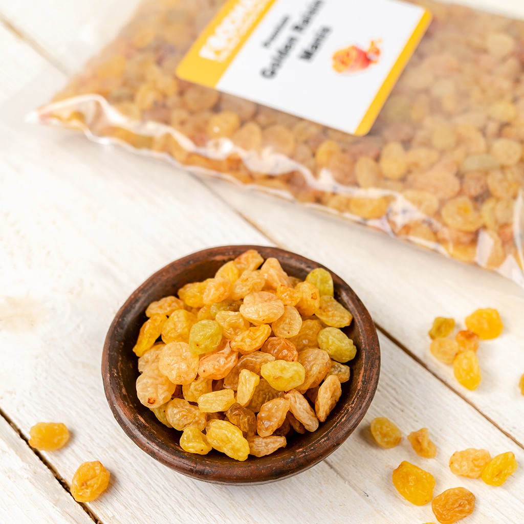 Golden Raisin Simin Manis Organik / Kismis Emas 250 Gram