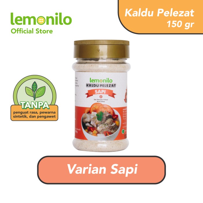 

uuttudd Lemonilo Kaldu Pelezat Alami Sapi 150 Gr Fsfs201