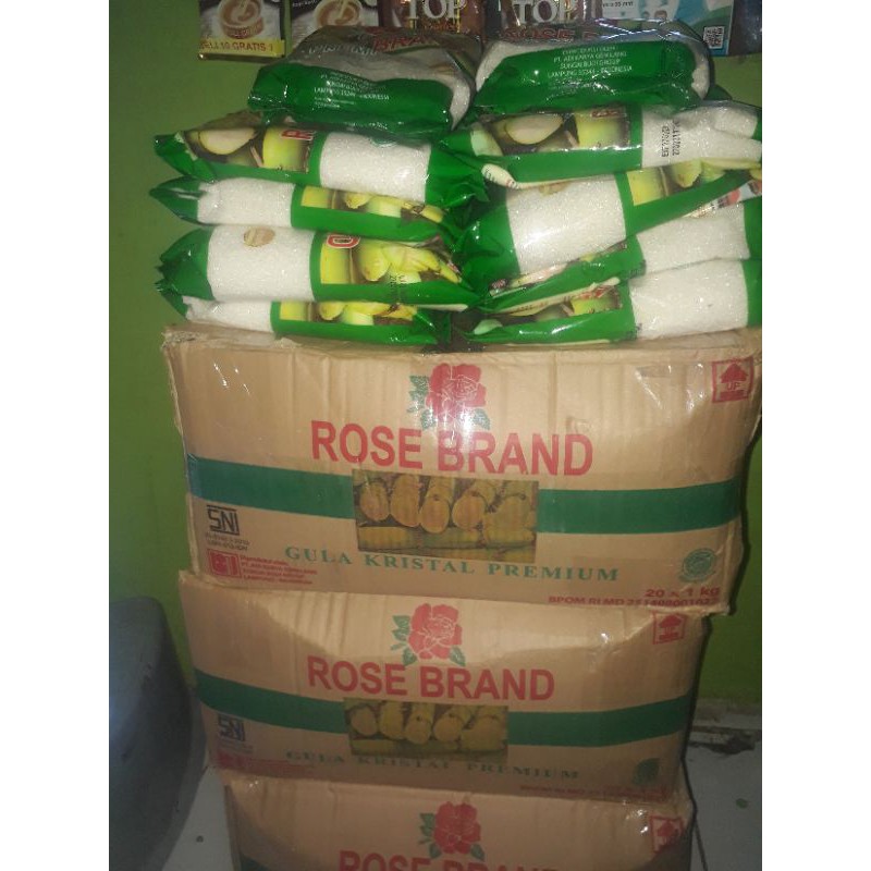 

Gula Rosebrand Hijau kemasan 1kg + dus