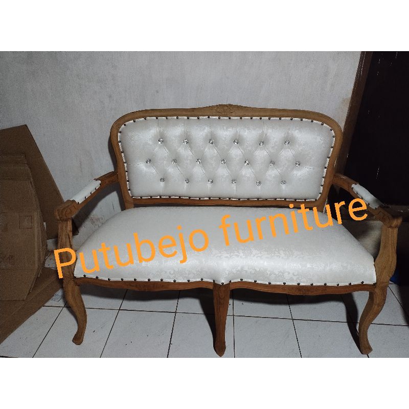 kursi racoco mentah jok / kursi pelaminan/sofa pelaminan