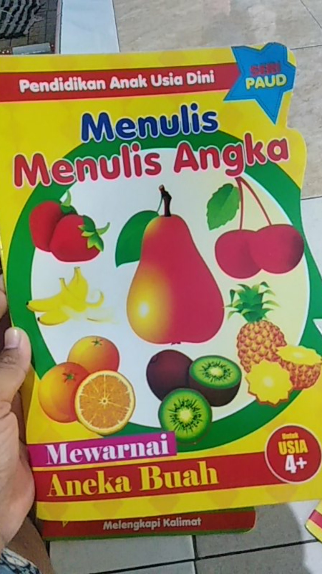 Buku Mewarnai Anak TK dan PAUD Besar HVS lebih tebal